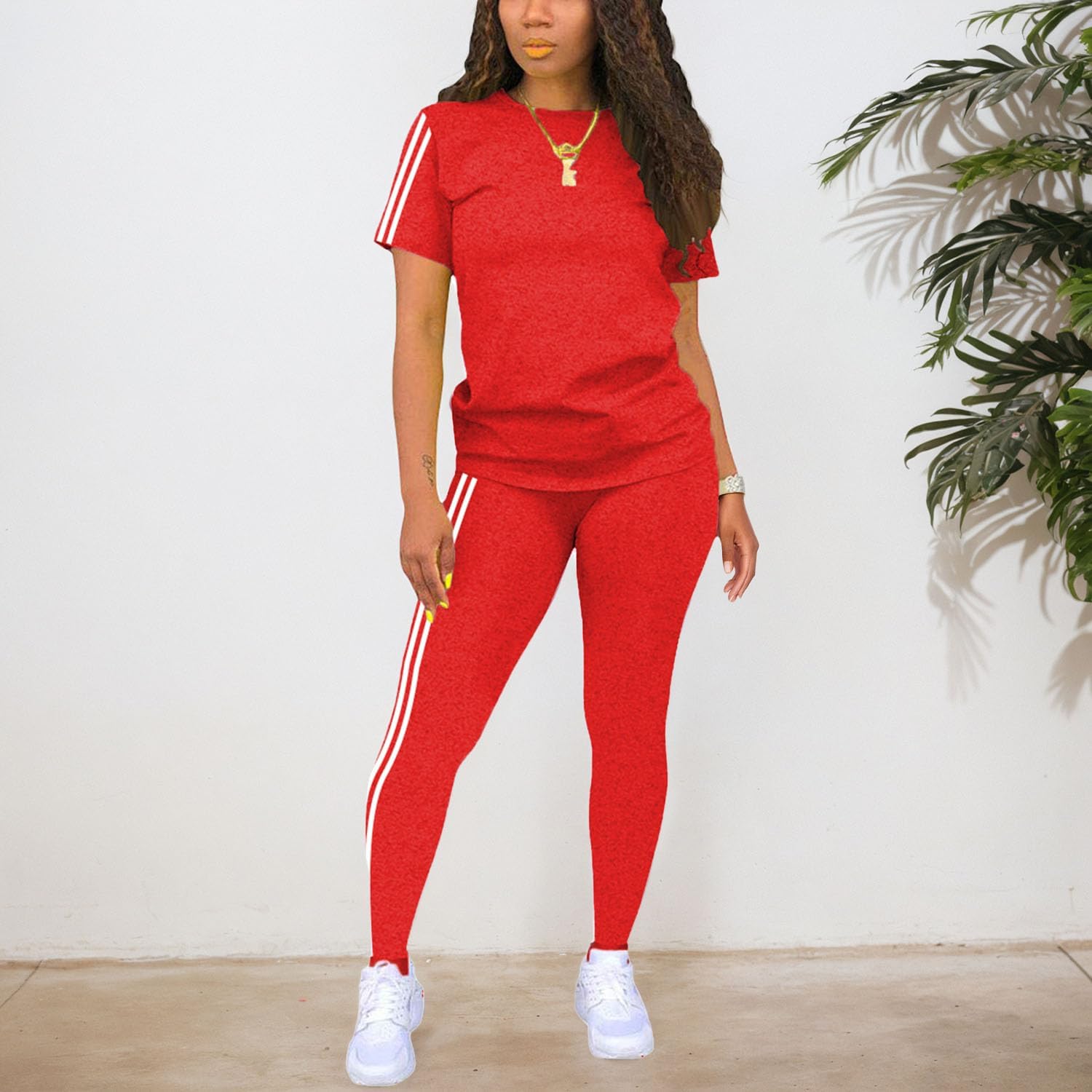 Nimsruc Two Piece Sets For Women Summer Casual Sweatsuits - Image 4