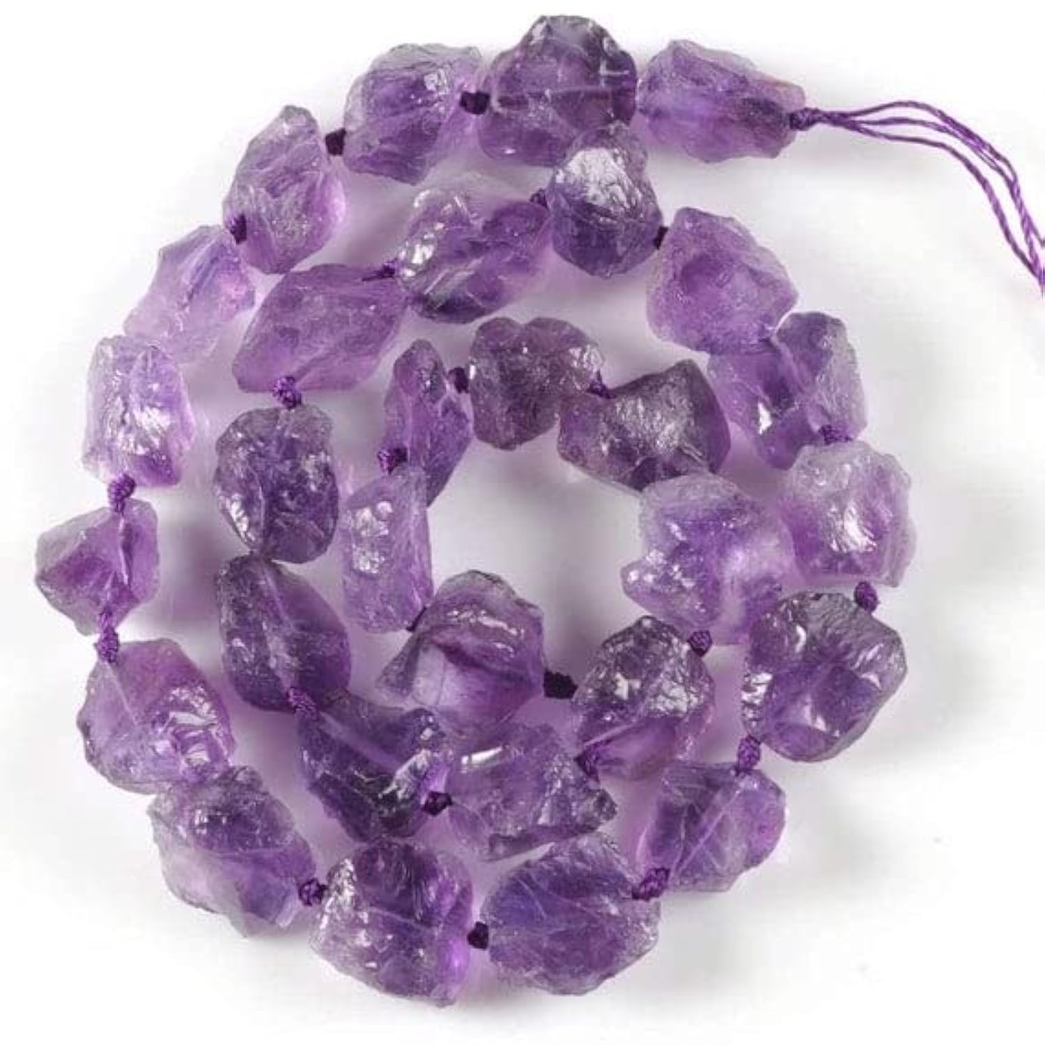 Améthyste brute LKBEADS 0418 pour bijoux de lithothérapie et bien-être quotidien