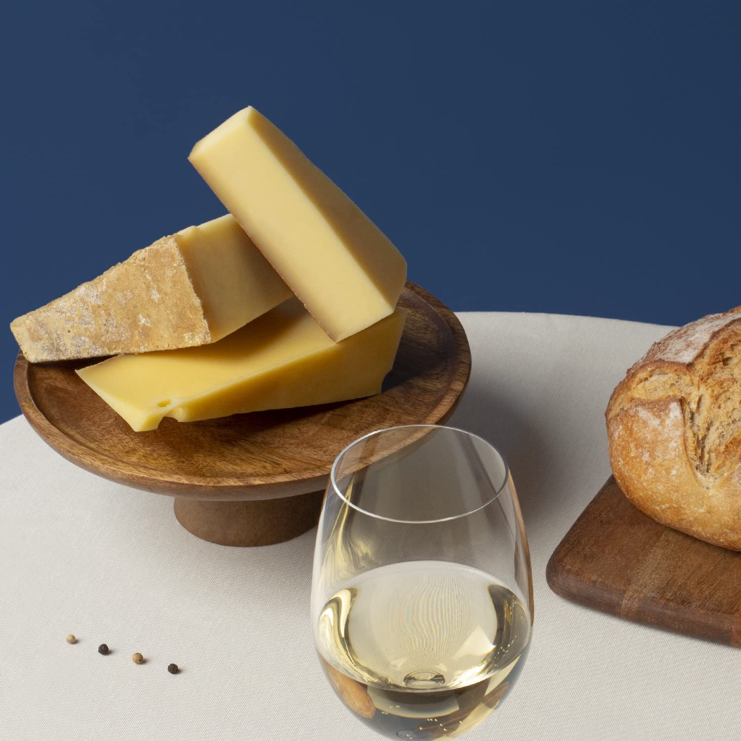Set per fonduta in ghisa per 4 Persone Mont Joly, per fondute di Formaggio e Cioccolato, Coperchio antischizzi, 4 forchette con Manici in Legno di faggio, capacità 1,2 L, Beige