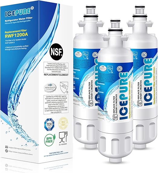 ICEPURE Refrigerator Water Filter, Compatible with Kenmore 9690, LG