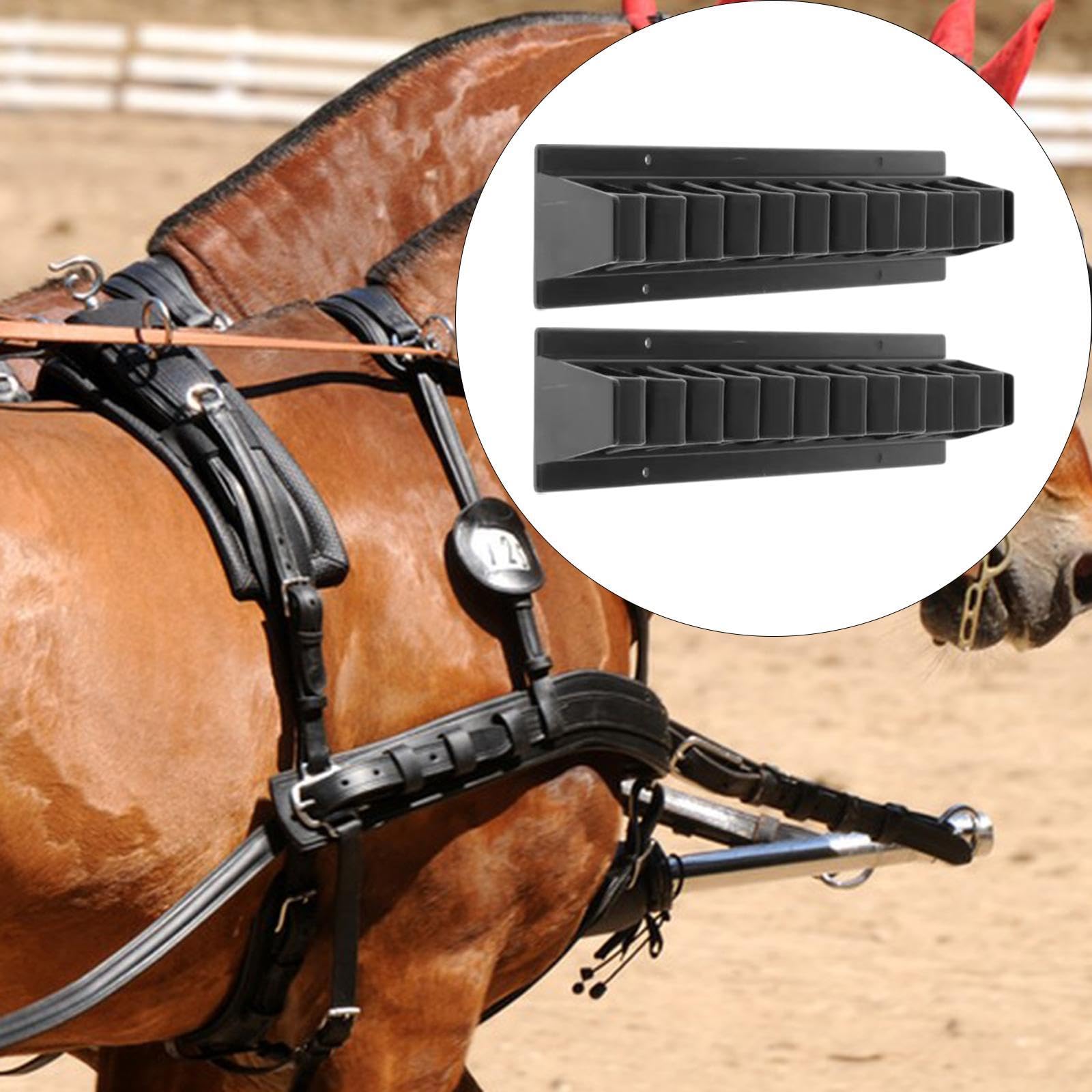 QSTDGVPW 2X Riding Whips Rack Holders Wall Mounted Horse Stables Organizer Brackets Crop Holders