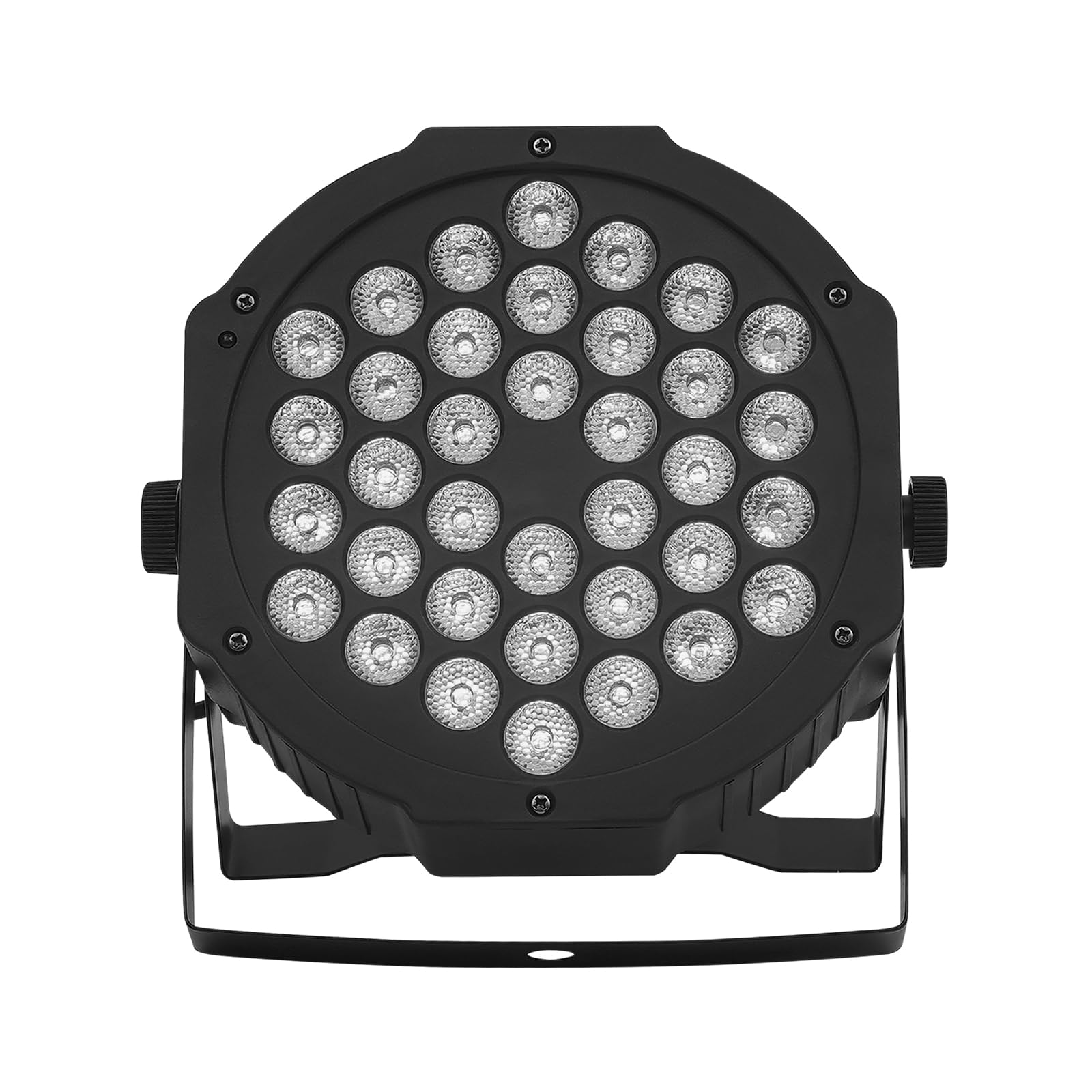 Lampa sceniczna LED, 36 diod UV, oświetlenie sceniczne, z pilotem zdalnego sterowania, kolor czarny, tworzywo sztuczne/żelazo/aluminium, 17,7 x 10 cm, DMX, pilot zdalnego sterowania, do DJ/klubu/na