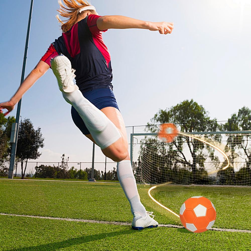 Piłka do piłki nożnej Curve Piłka nożna, 20 cm, piłka nożna dla dzieci, rozmiar 4, guma EVA, softballa, unisex, piłka nożna dla dzieci do treningu piłki nożnej wewnątrz i na zewnątrz