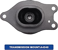 Vista 5 de Juego de 4 soportes de motor y transversal compatibles con Altima 2.5L de 2007 a 2017, acero plateado