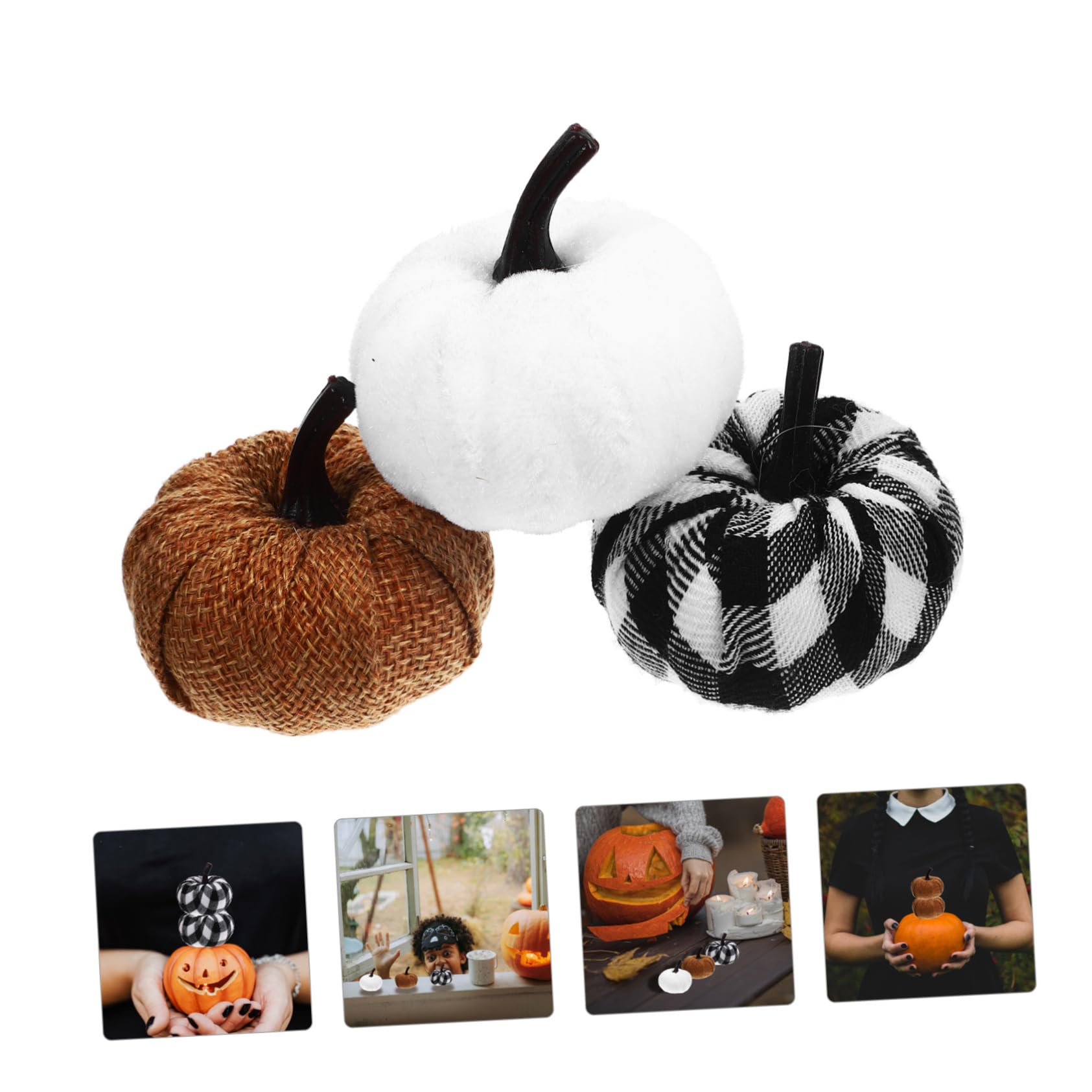 SOIMISS 30stücke Kunstleder Kürbis Dekorationen Herbst Deko Für Thanksgiving Halloween Vielseitige Tisch Und Raumgestaltung Leicht Und Bruchsicher
