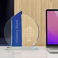 Vista 9 de Baudville Trofeo grabado con bandas azules