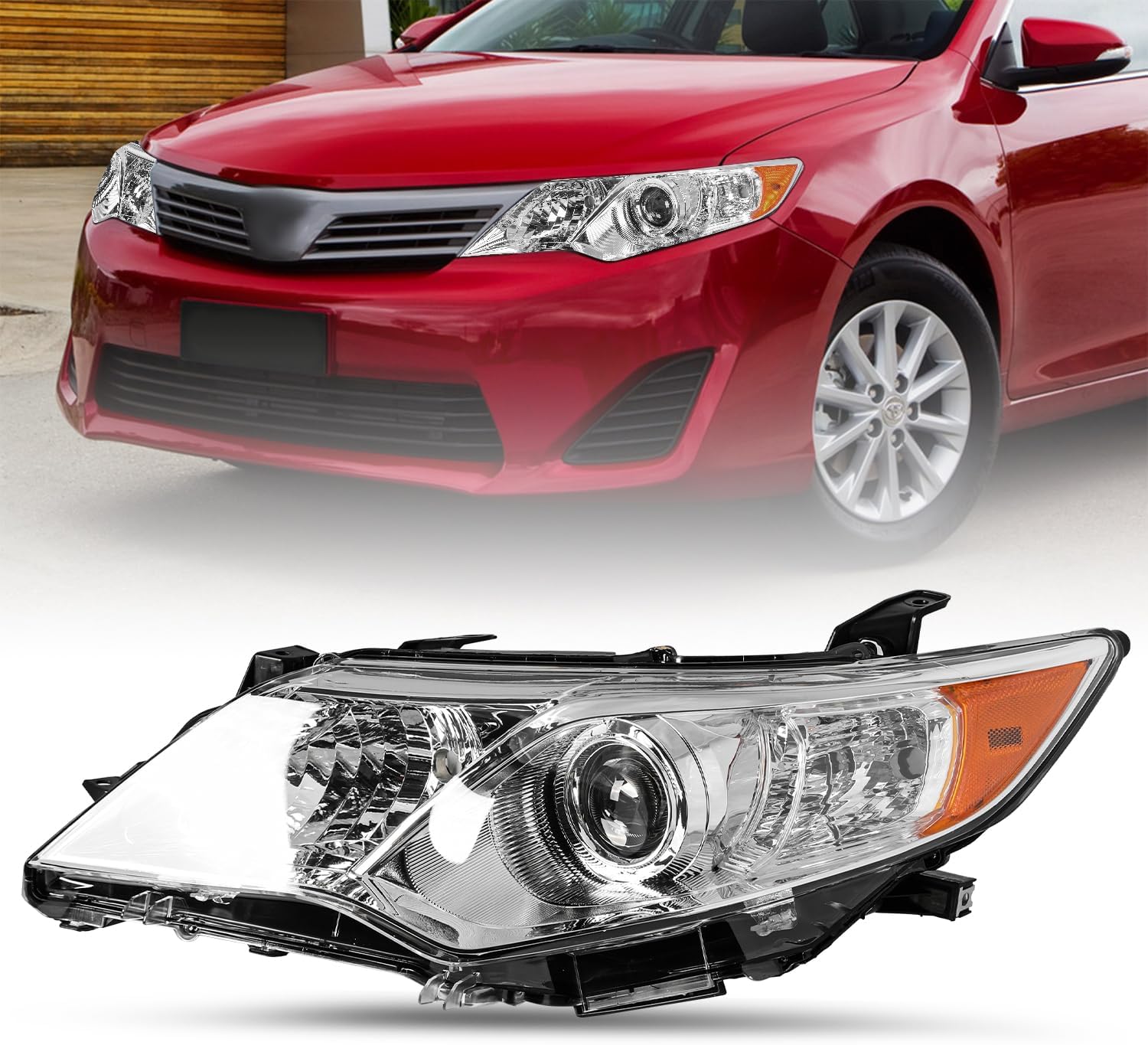 Amazon.com: SOCKIR Halogen Headlight Assembly Fit for 2012-2014 Toyota ...