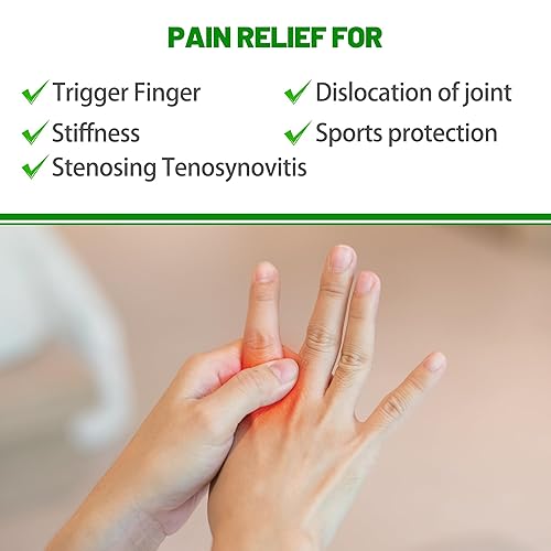Miniatura 3 de EULANT Protectores de férulas para los dedos, bandas elásticas de compresión ajustables perfectas para deportes, baloncesto, tenis, voleibol,