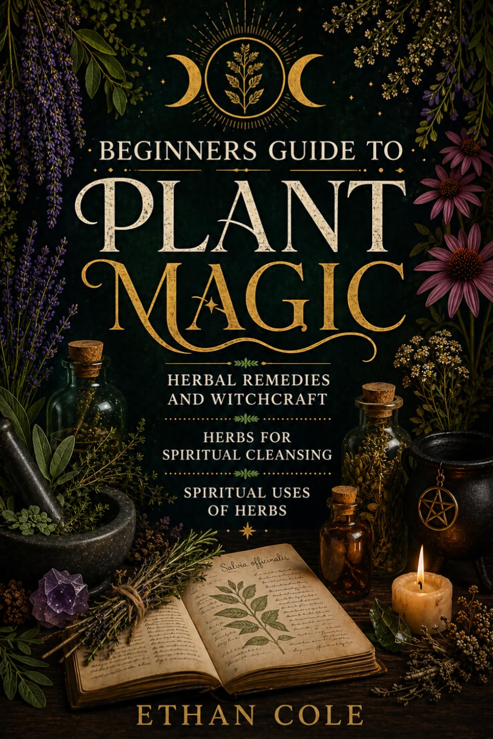 Beginners Guide to Plant Magic: Herbal Remedies and Witchcraft,Herbs for Spiritual Cleansing,Spiritual Uses of Herbs,What Herbs Mean Spiritually,Using Herbs From Home,and Herbs for Energy and Focus