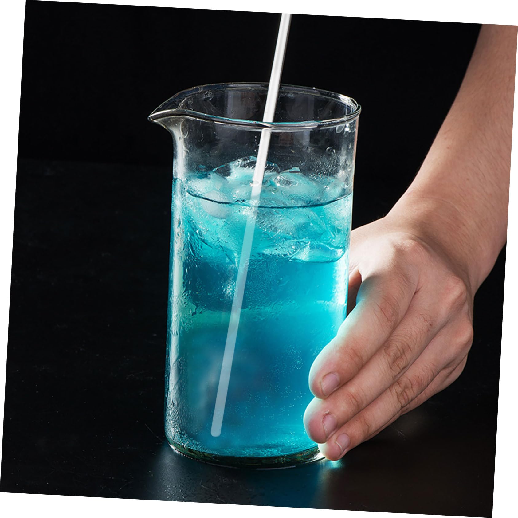 Gatuida 36 Pz Di Agitatore Trasparente Asta Di Agitazione Chimica Agitatori Per Cocktail Bastoncino Da Cocktail Miscelazione Liquida Mescolando Bicchiere Riutilizzabile