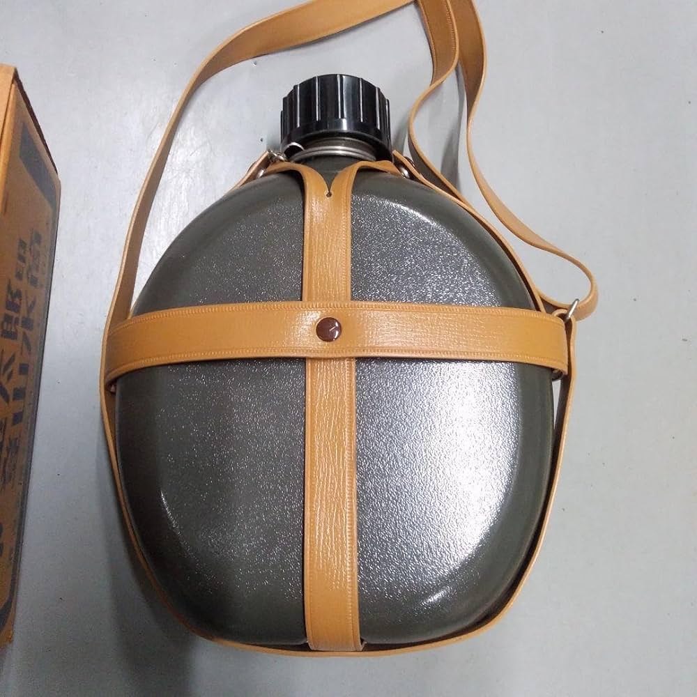 Amazon｜【昭和レトロ】 水筒 金太郎印登山水筒 1.8L 渡辺金属