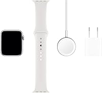Vista 6 de Apple Watch Series 5 GPS (renovado), 44mm, Caja de aluminio plateado.