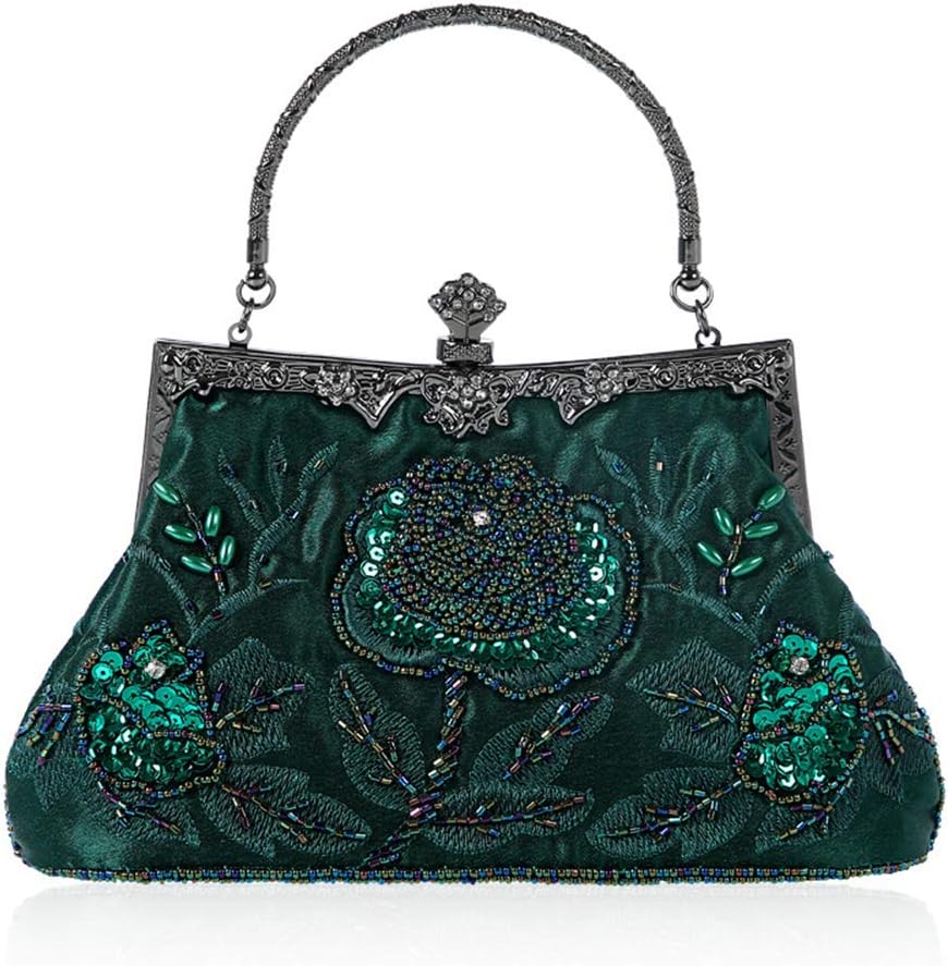 LIFEWISHWedding Clutch Purses for Women Sequin Purse Beaded Bags