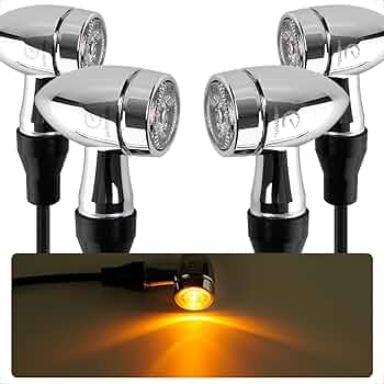クローム ウィンカー メタル製 Amazon | evermotor クローム CNC 12V 4個 ミニバイク LED