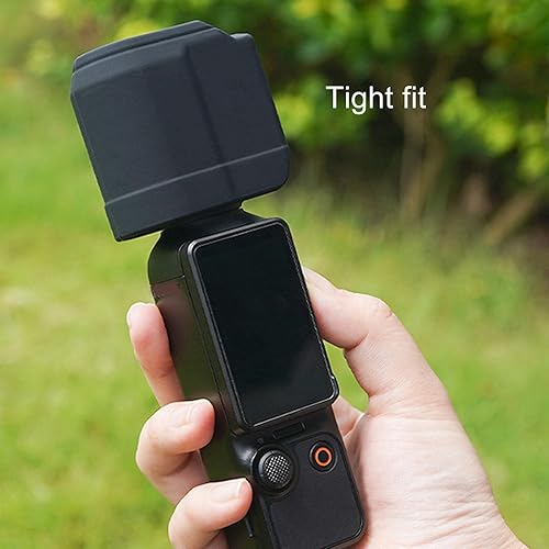 Miniatura 7 de Acouto Lente de silicona anti caída a prueba de polvo protector de lente de cámara con protector lavable y ligero de tamaño pequeño para OSMO 3