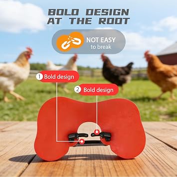 50 Pcs Pinless Peepers with Stickers, Pliers for Chickens | Pheasant Poultry Blinders, Anti-Pecking Glasses Funny Stickers Offered