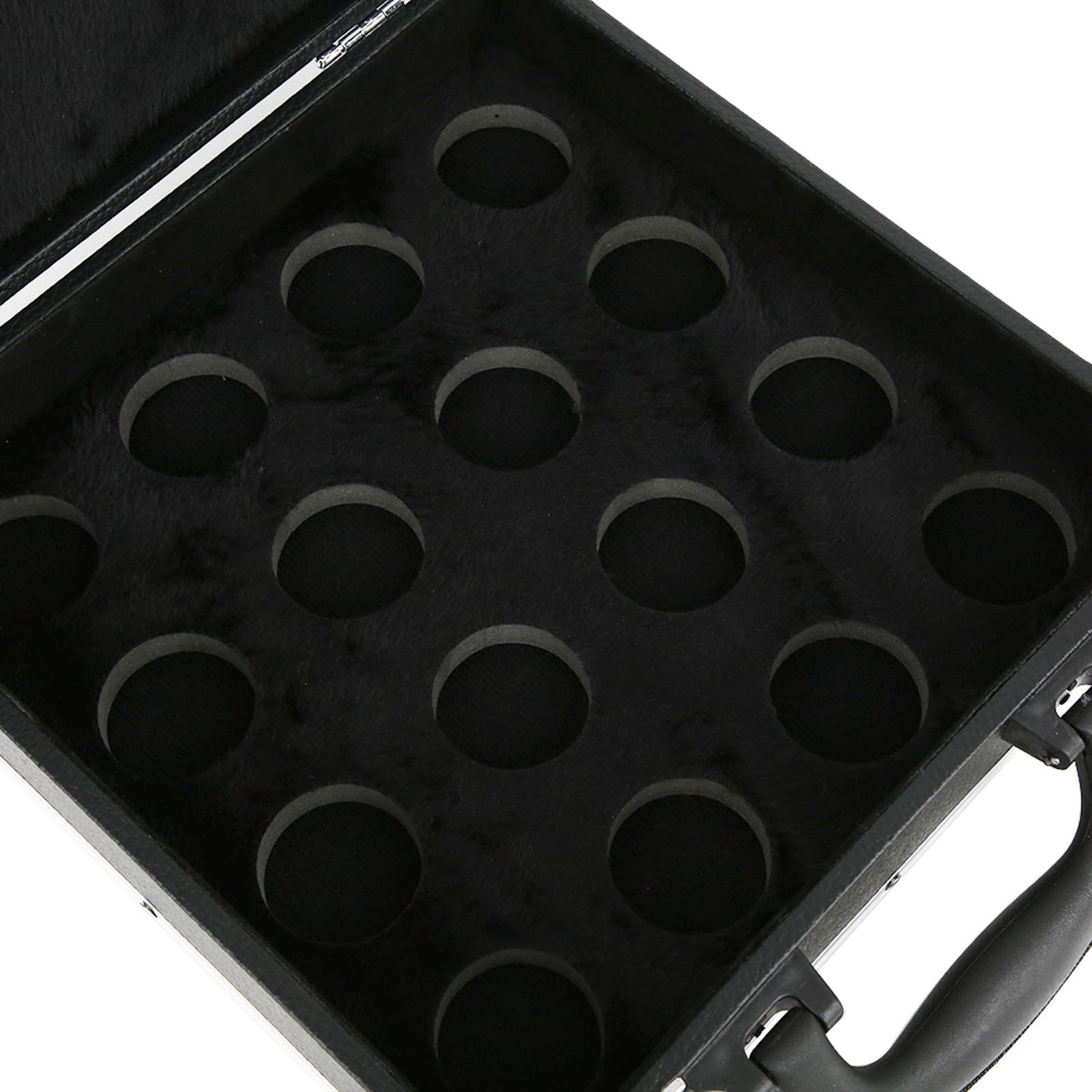 Billard-Ball-Etui, Billard-Ball-Tasche, Tragegriff, tragbare Edelstahl-Verschlüsse, Billard-Zubehör und Ausrüstung für 16 Billard-Kugeln, Aufbewahrungsbox für Sport