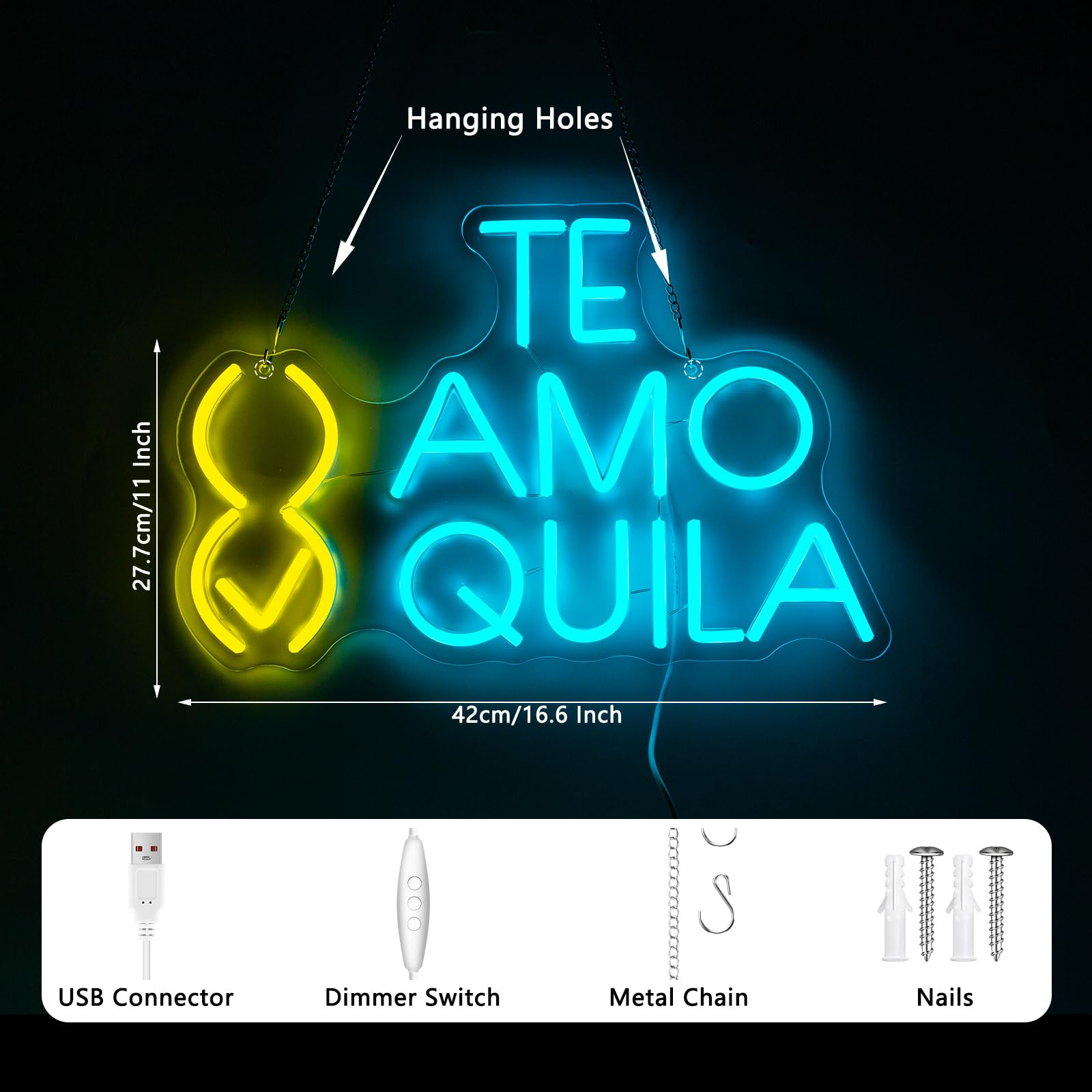 YSUIEC Tequila Neon Sign - Image 3