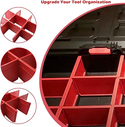 Miniatura 2 de 48-22-8472 Divisores de paquetes para Milwaukee Packout 2 cajones divisores caja de herramientas (negro 2 unidades)