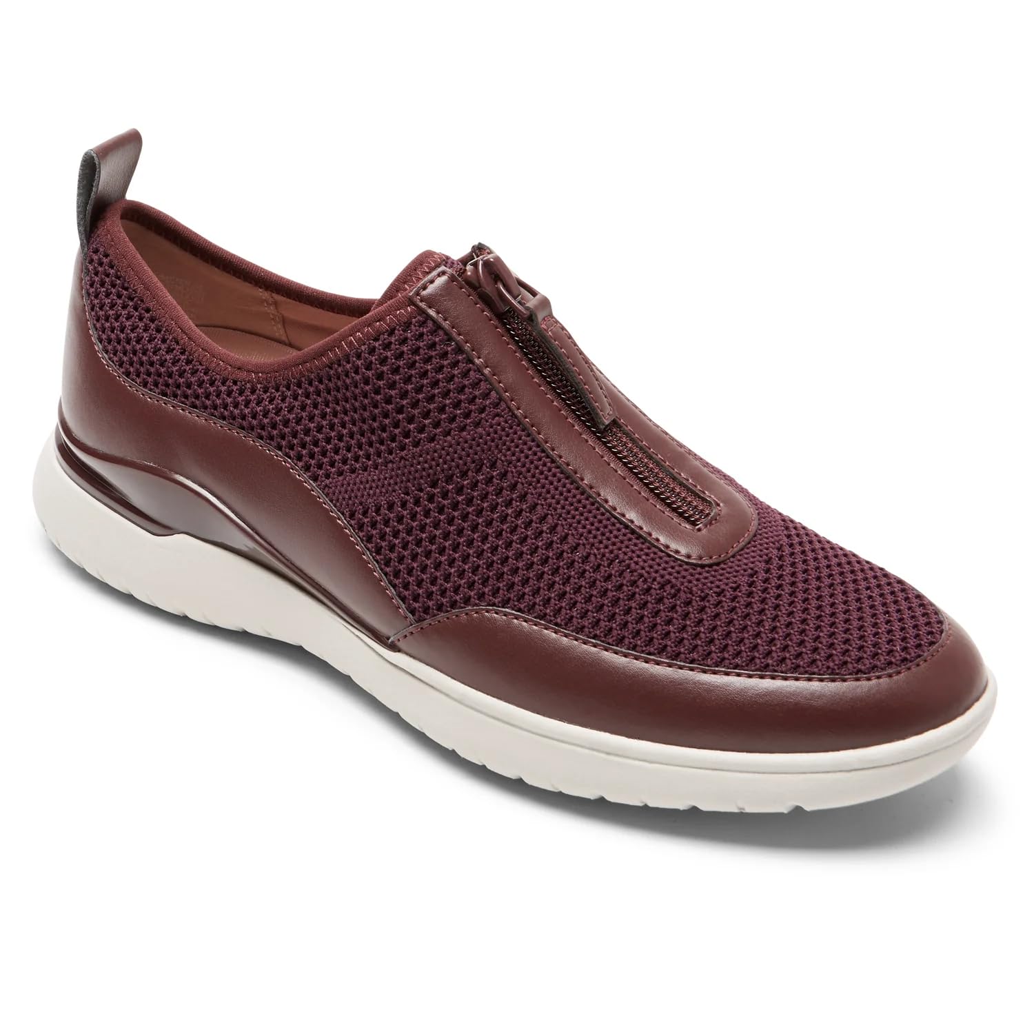Rockport Total Motion Sport Zip Shoes Oxblood 8.5 M (B)