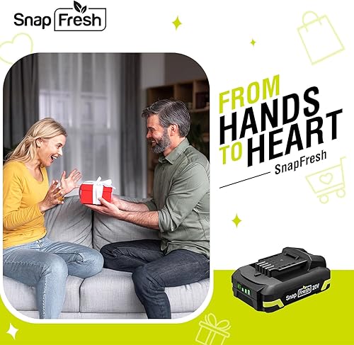 Miniatura 8 de SnapFresh Batería de litio de 20 V para herramientas inalámbricas, batería de larga vida útil solo con todas las herramientas inalámbricas de 20 V,