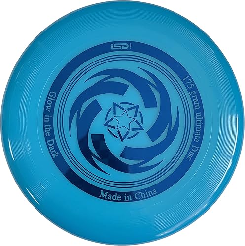 ISD TOYS Glow in The Dark Ultimate con disco de frisbee de agarre suave de 6.17oz, disco deportivo de 10.5 pulgadas, ideal para patio trasero, ISD TOYS Glow in The Dark Ultimate con disco de frisbee de agarre suave de 6.17oz, disco deportivo de 10.5 pulgadas, ideal para patio trasero,