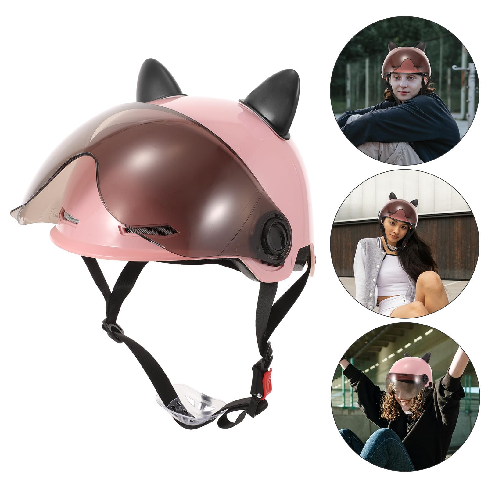 Casco de Ciclismo Medio Orejas de Gato para Adultos