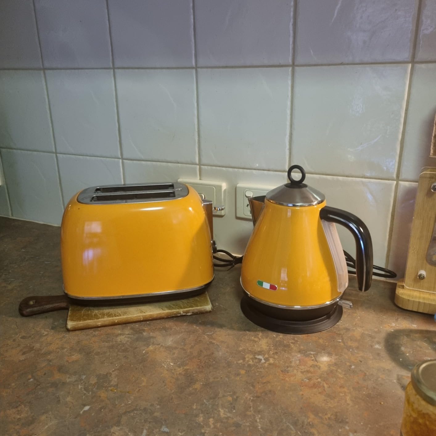 Vintage Electric 2 Slice Toaster & Kettle Combo Stainless Steel - Mango ...