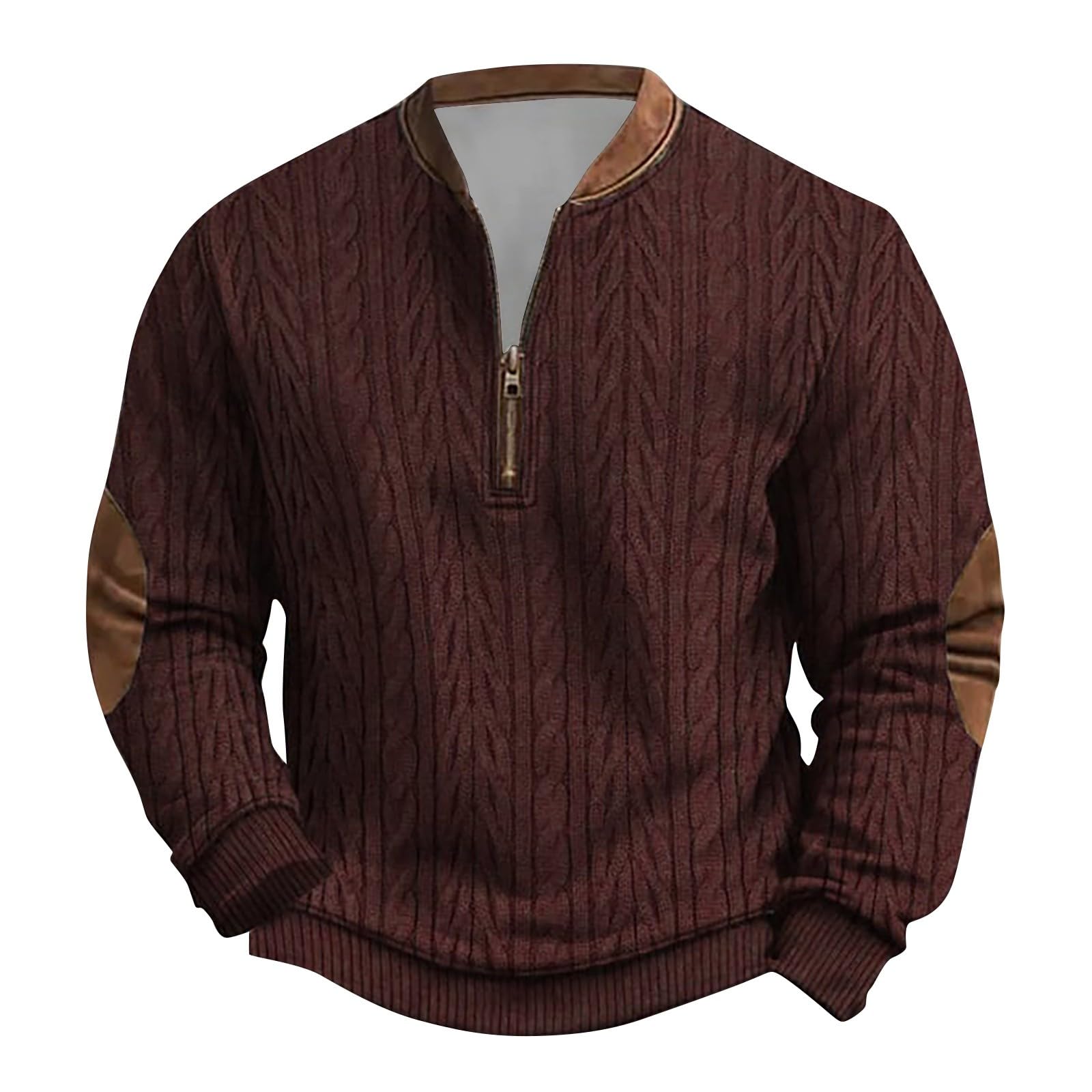 Herren Sweatshirt Langarm Winterpullover Herren Warm Weihnachtspullover Weihnachtspulli Lustig Crewneck Langarmshirt Arbeitswinterjacken Fleecejacke Hasenkostüm Erwachsene