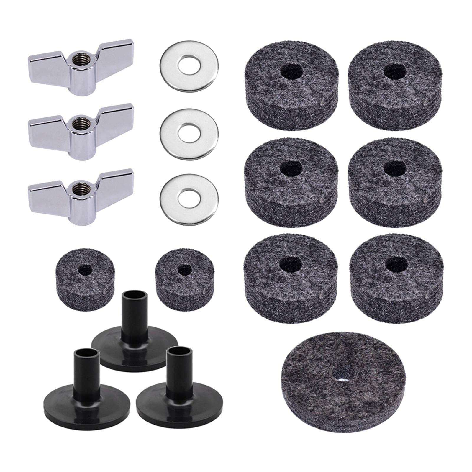 Drum Sets Replacement Cymbal Felt Washer Drum Accessories Replacement Kit grey| Brass | Parts & Accessories | Other Accessories