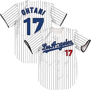 TIFIYA Los Angeles 99/23/24 Stripes Baseball Jersey LA Baseball Team Shirts for Men/Women/Young