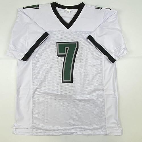 Miniatura 4 de Camiseta de fútbol americano blanca autografiadafirmada de Michael Mike Vick Philadelphia PSADNA COA