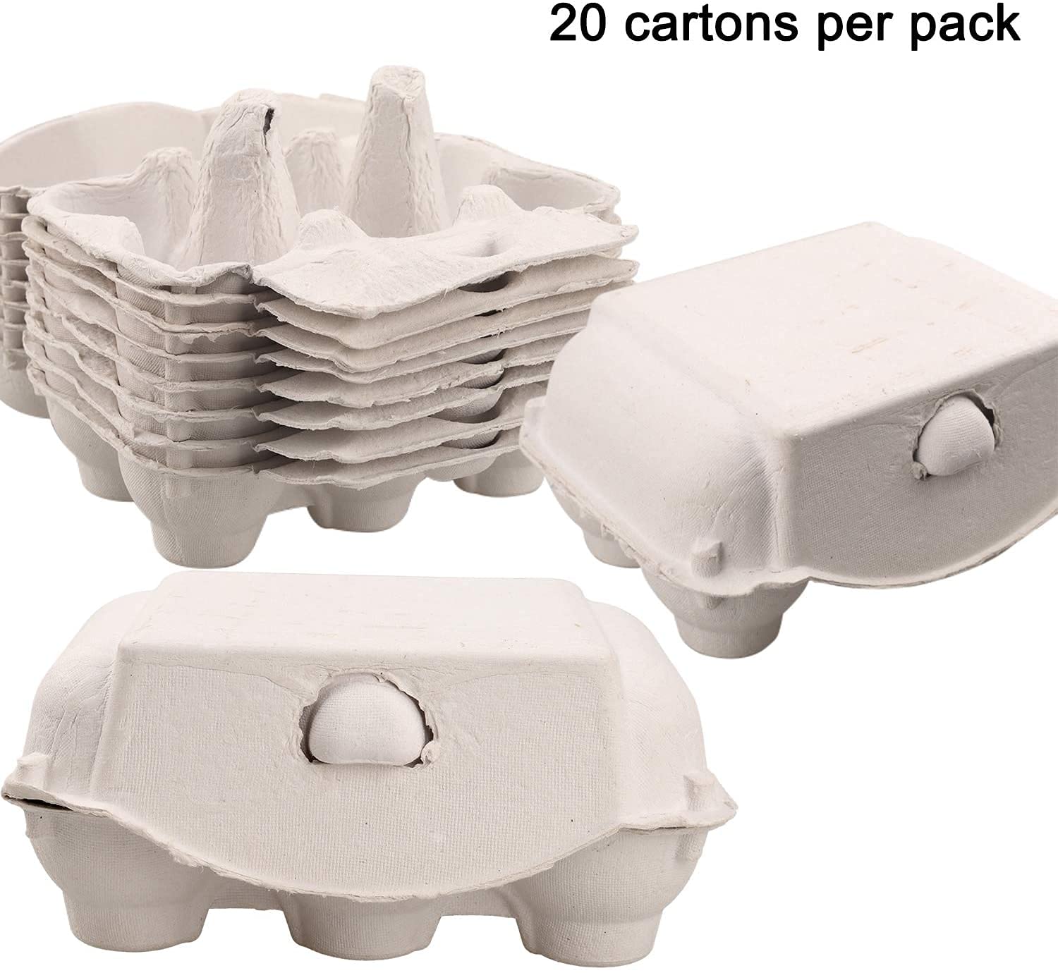 Portauova In Cartone Riciclato - Confezione Da 24 Pezzi, 10x6x6.5 Cm, Per Casa E Fattoria - Foto 5