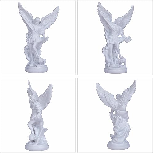 Miniatura 10 de Estatua de Arcángel de San Miguel de 12.2 pulgadas Estatua de San Miguel Arcángel Estatua de San Miguel derrotando a Satanás Miguel Ángel Colección
