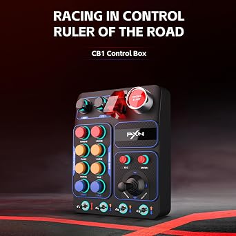 PXN CB1 Control Box for Euro Truck Simulator and American Truck Simulator Customizable RGB lighting with high flexibility