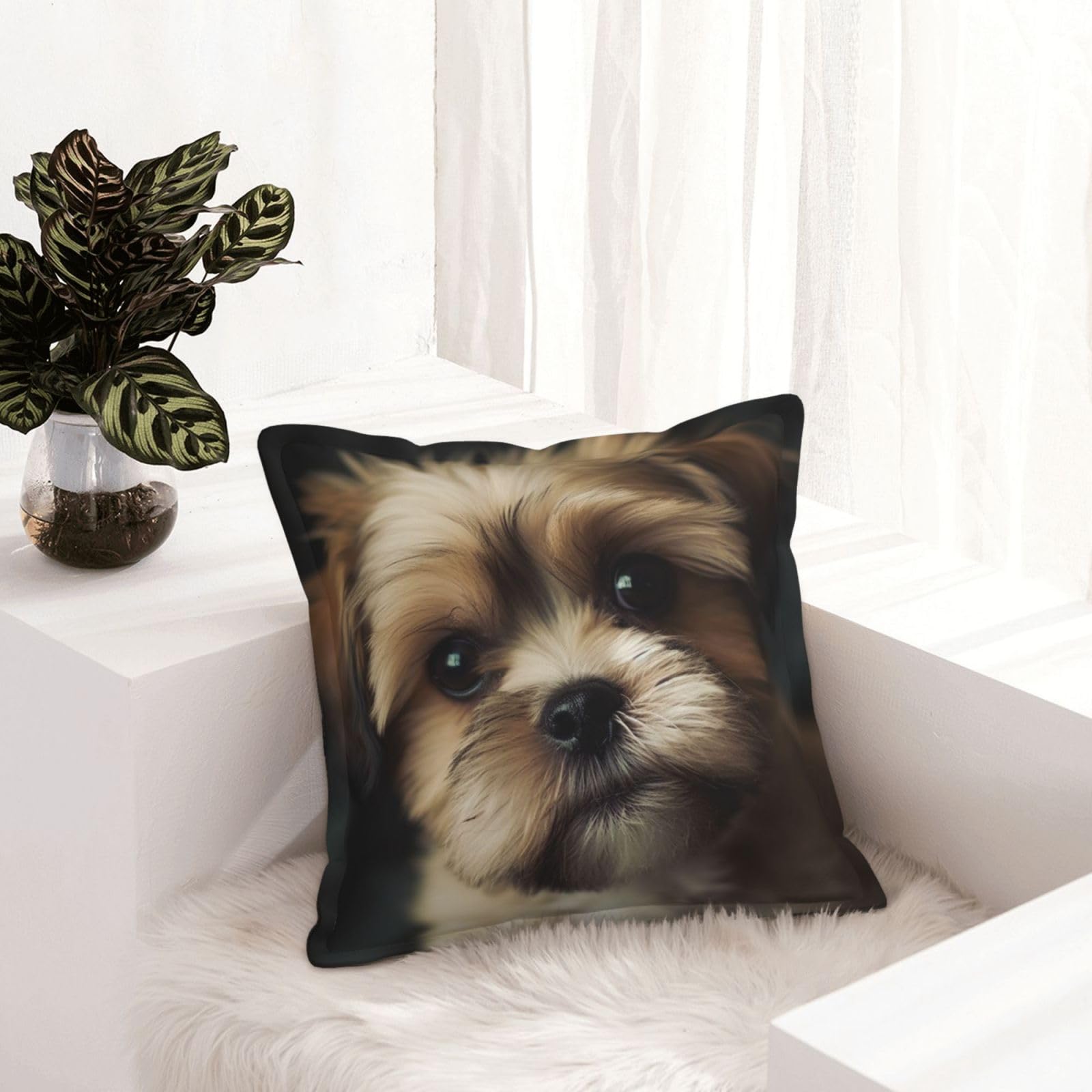 Housse de coussin animaux pour canapé chaleureux et salon cosy lot de 2