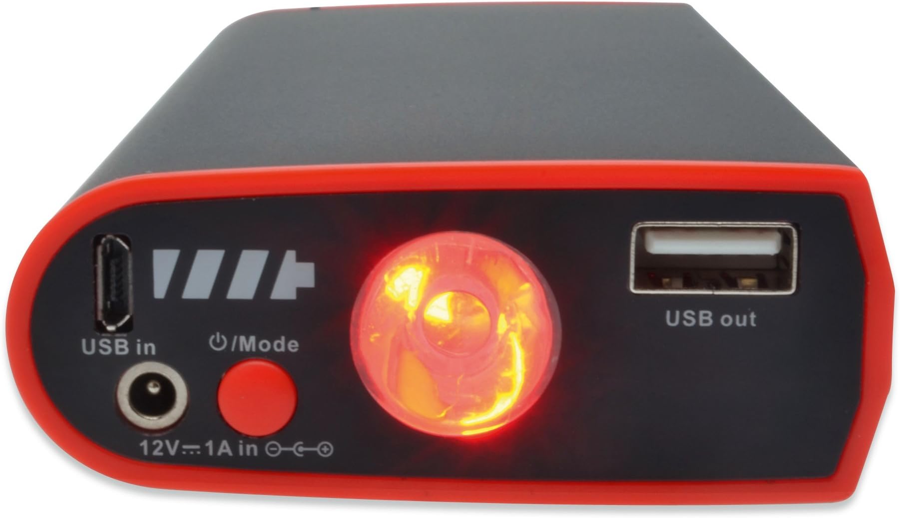 The mobile jump starter for cars with power bank.