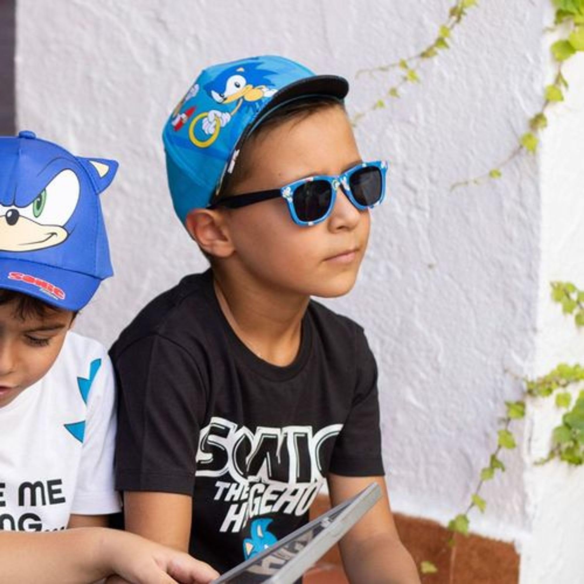 Cappellino e Occhiali Sonic Unisex per Bambini, Design Originale, Regolabili e Leggeri, Ideali per L'Estate e Come Protezione Solare