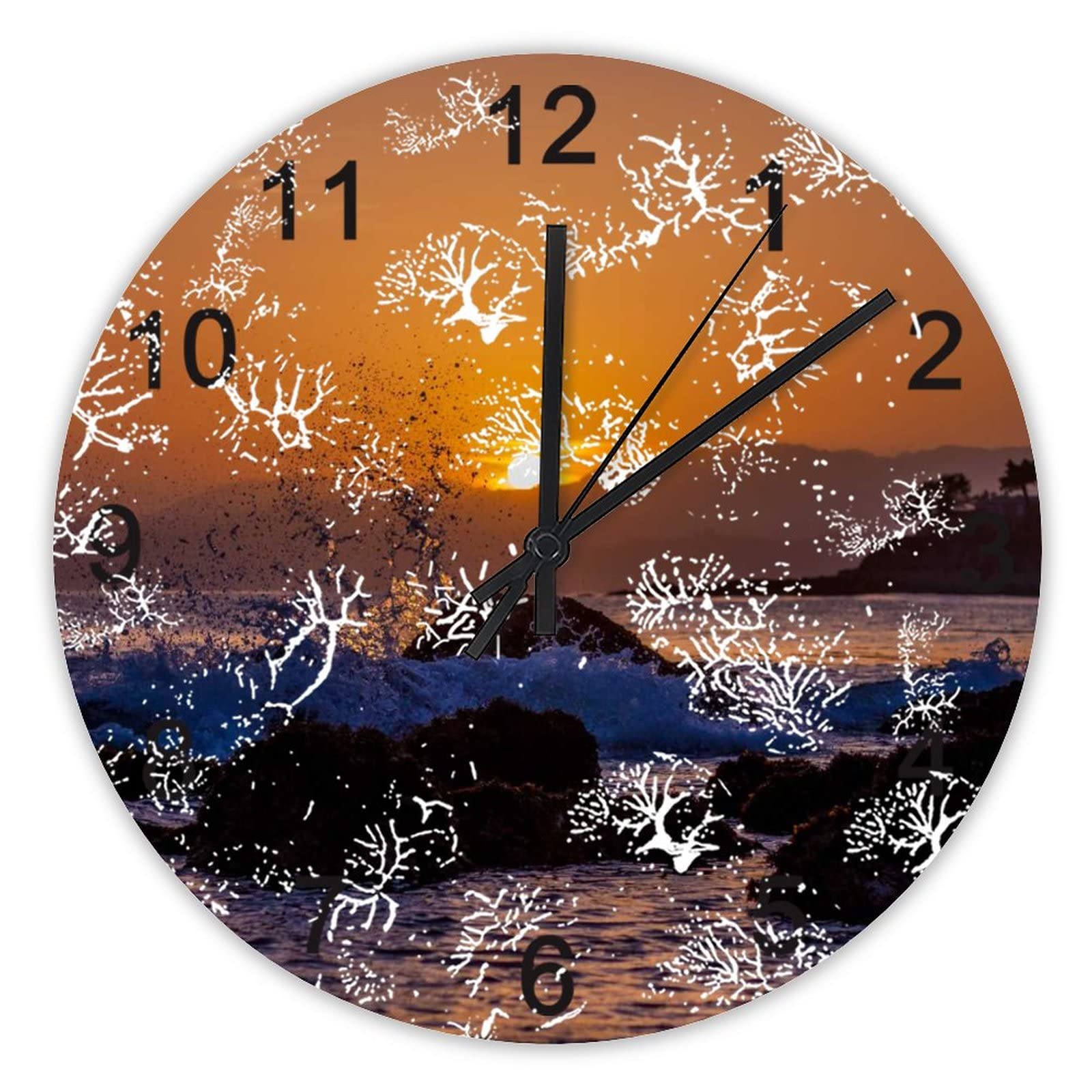 Horloge murale silencieuse grand format de 40,6 cm pour retrouver le calme au bureau