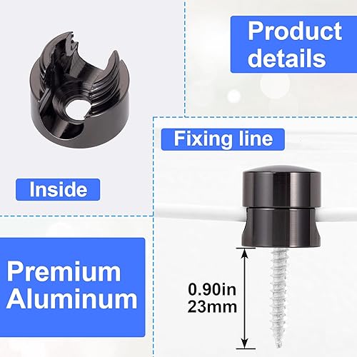 Miniatura 134 de 3 juegos de soportes de cargador para cables, soportes de anclaje de cable ajustables plateados, clips de cable de metal adhesivos, organizadores de