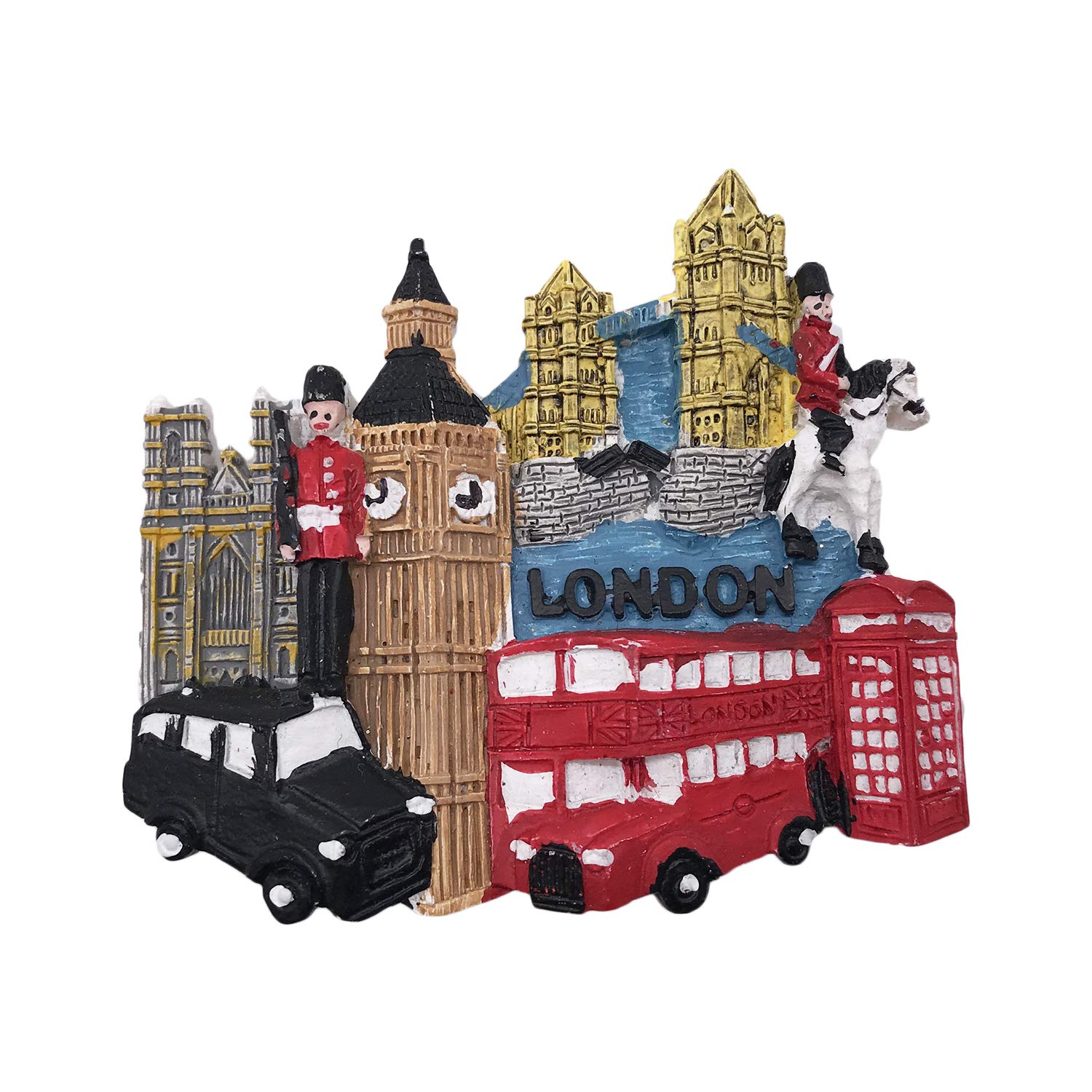 Wedare Magnet Souvenir 3D Ours Londres Angleterre Royaume-Uni Réfrigérateur Réfrigérateur Touriste Souvenirs À La Main Résine Artisanat Magnétique