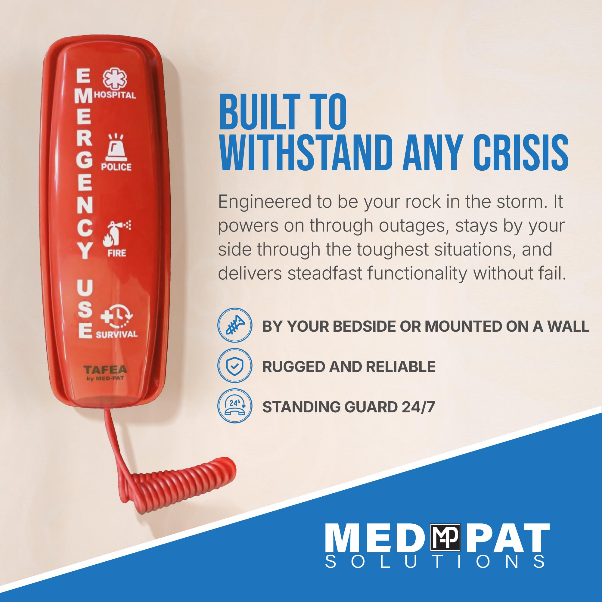 Med-Pat First by TAFEA Emergency One-Touch Dialer - Enhanced Microphone — Amazon image 6