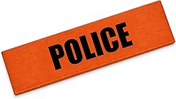 Brassard Police Enfant Réglable – Déguisement Policier et Identification Équipe, Brassard Capitaine Football pour Sport et Événement (Policier, L-XL)