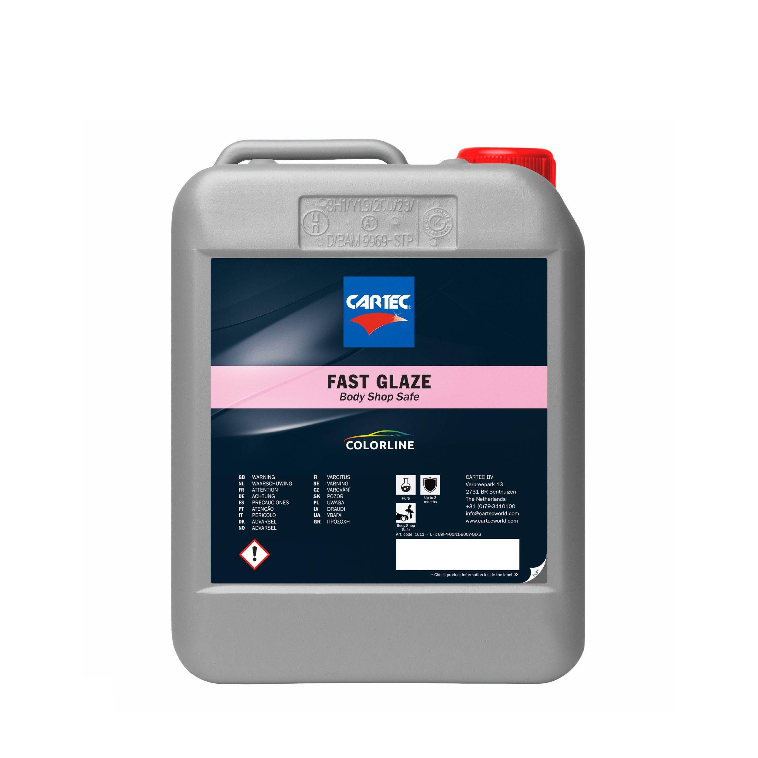 CARTEC Fast Glaze 2.0 cera idrofobica per carrozzeria auto senza siliconi 5 L