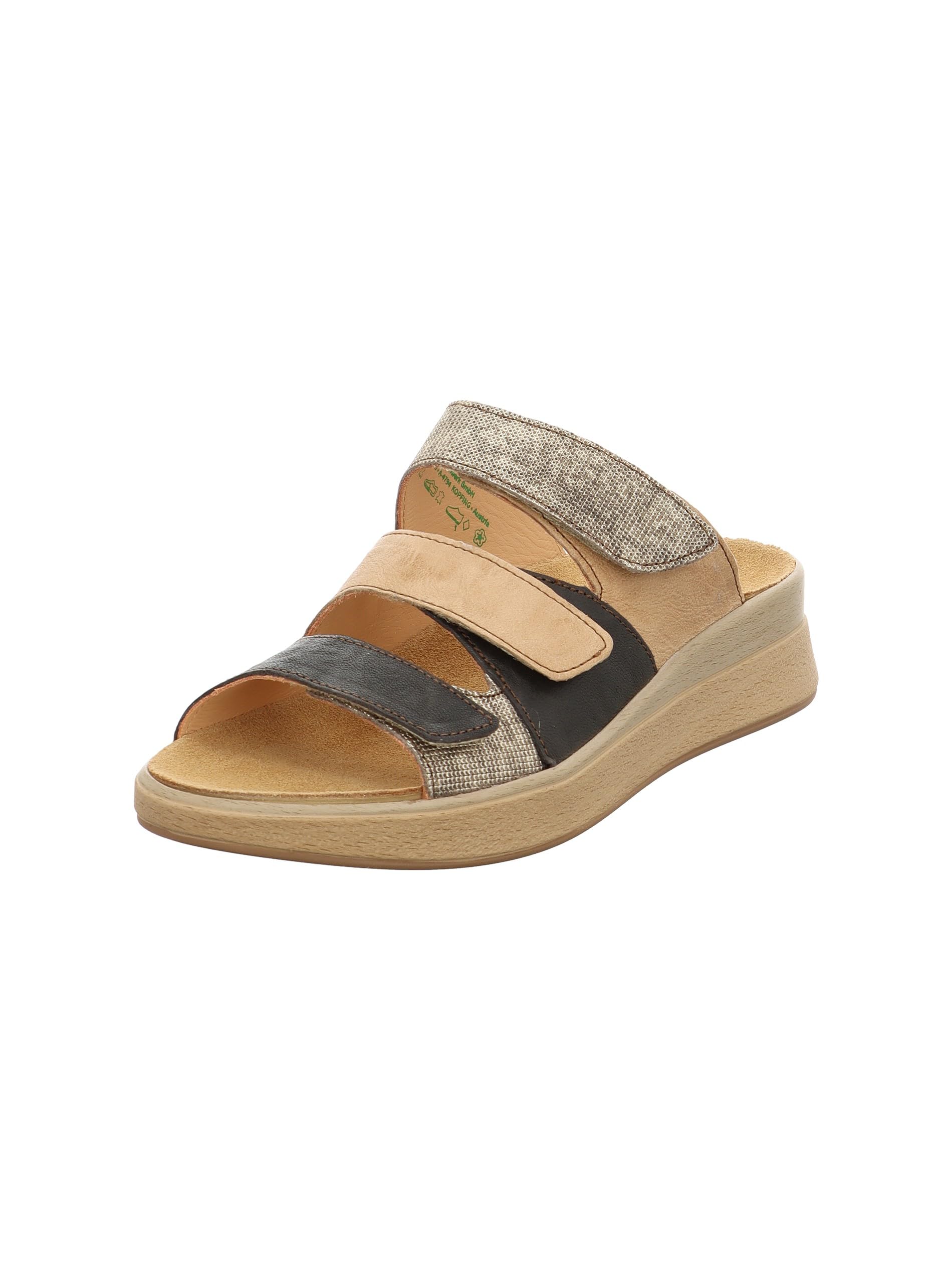 Think! Women Meggie Lederfutter Mule, Taupe Combi 3020, 5.5-6 UK