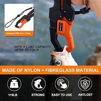 BasicGear Fishing Tool Kit, Pliers, Gripper, Scissors, Knife