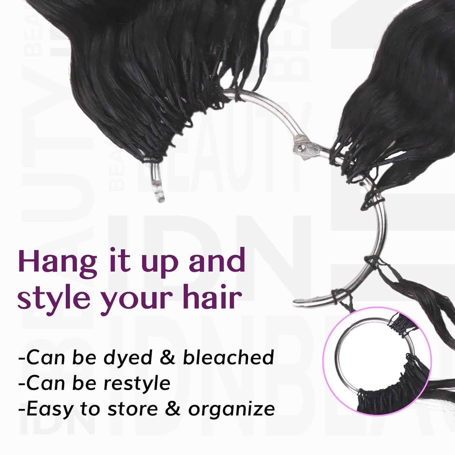 IDN BEAUTY Crochet Hair for Black Women,Feather Human Miracle Knots Hair,Burmese Natural Black Deep Wave Curly Hair Extensions,60g 16 Inch Prelooped QVR Crochet Hair