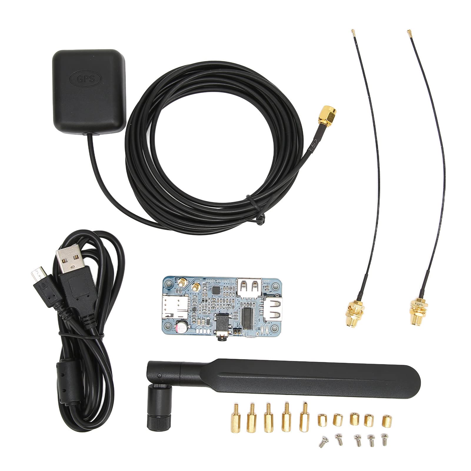 4G HAT Module for, SIM7600GH 4G 3G 2G Support GNSS Positioning Global Frequency Band Widely Compatible for Computer