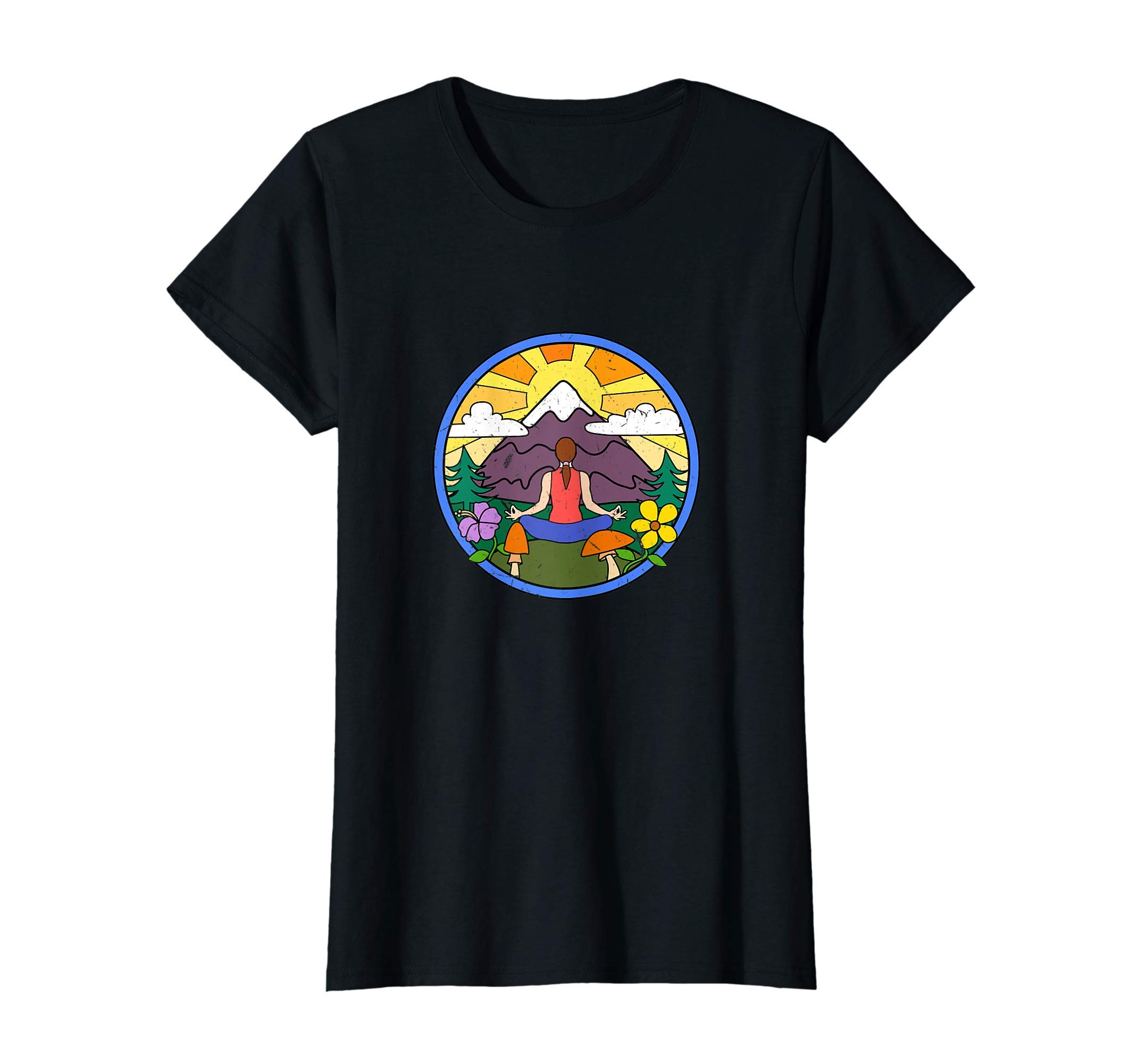 Womens Yoga Namaste Women Meditation Chakra Woman Yogi Gift Hippie T-Shirt