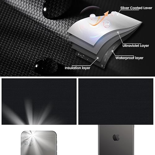 Miniatura 4 de Cortinas opacas portátiles de 118 x 57 pulgadas para ventana, persianas opacas con succión con velcor, persianas opacas temporales para guardería,